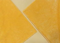 গা Yellow় হলুদ ভেলভেট ফ্যাব্রিক উপাদান 280GSM 92% পলিয়েস্টার মাইক্রোফাইবার ভেলভেট