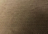 পুরুষদের স্যুট গার্মেন্টস ব্রাউন হেরিংবোন প্যাটার্নযুক্ত 210GSM মাইক্রো ভেলভেট ফ্যাব্রিক